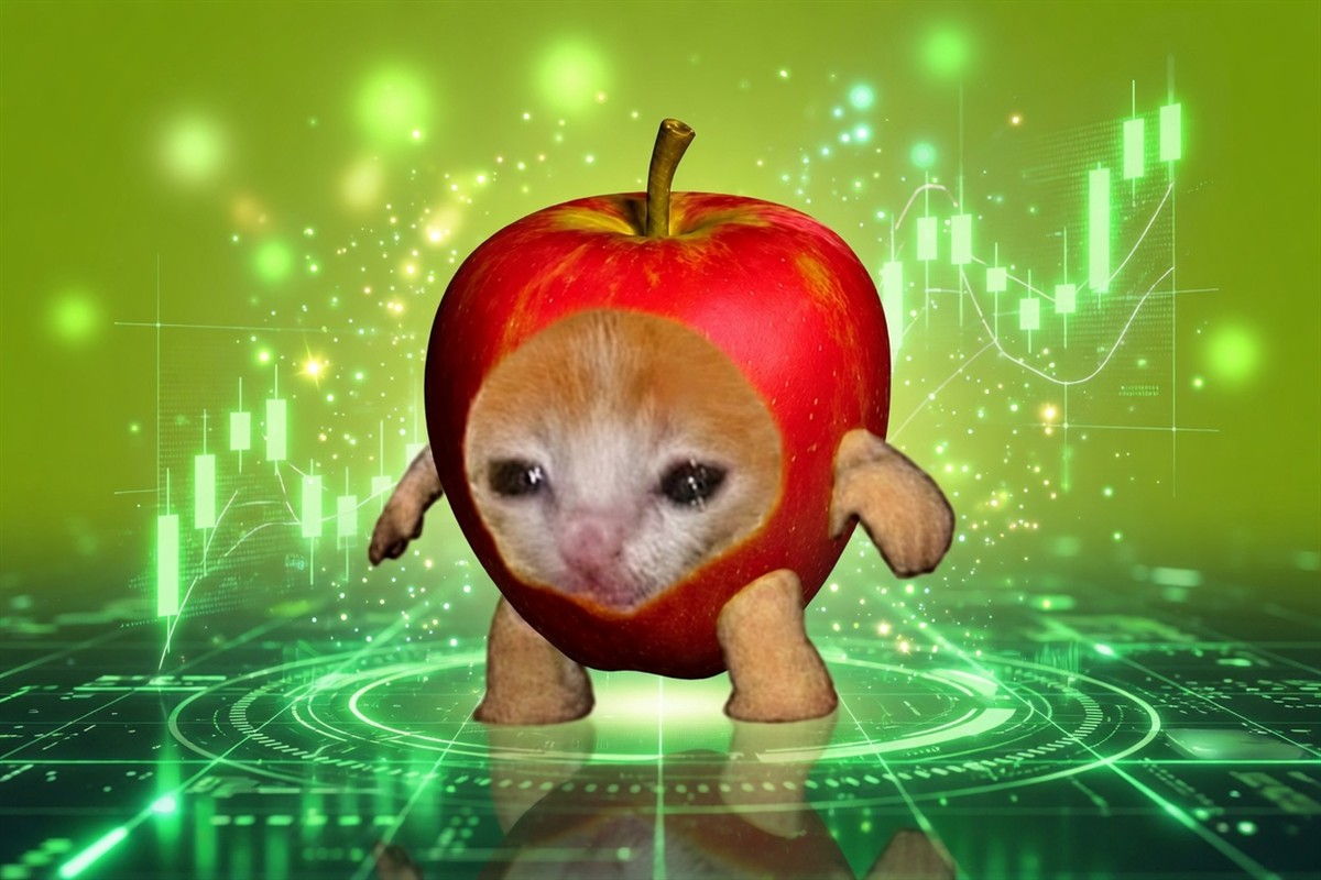 Apple Cat on crypto trading floor