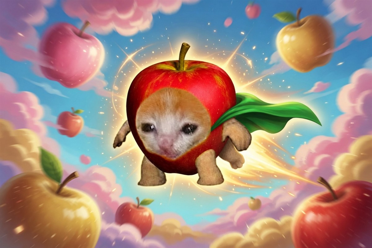 Apple Cat superhero